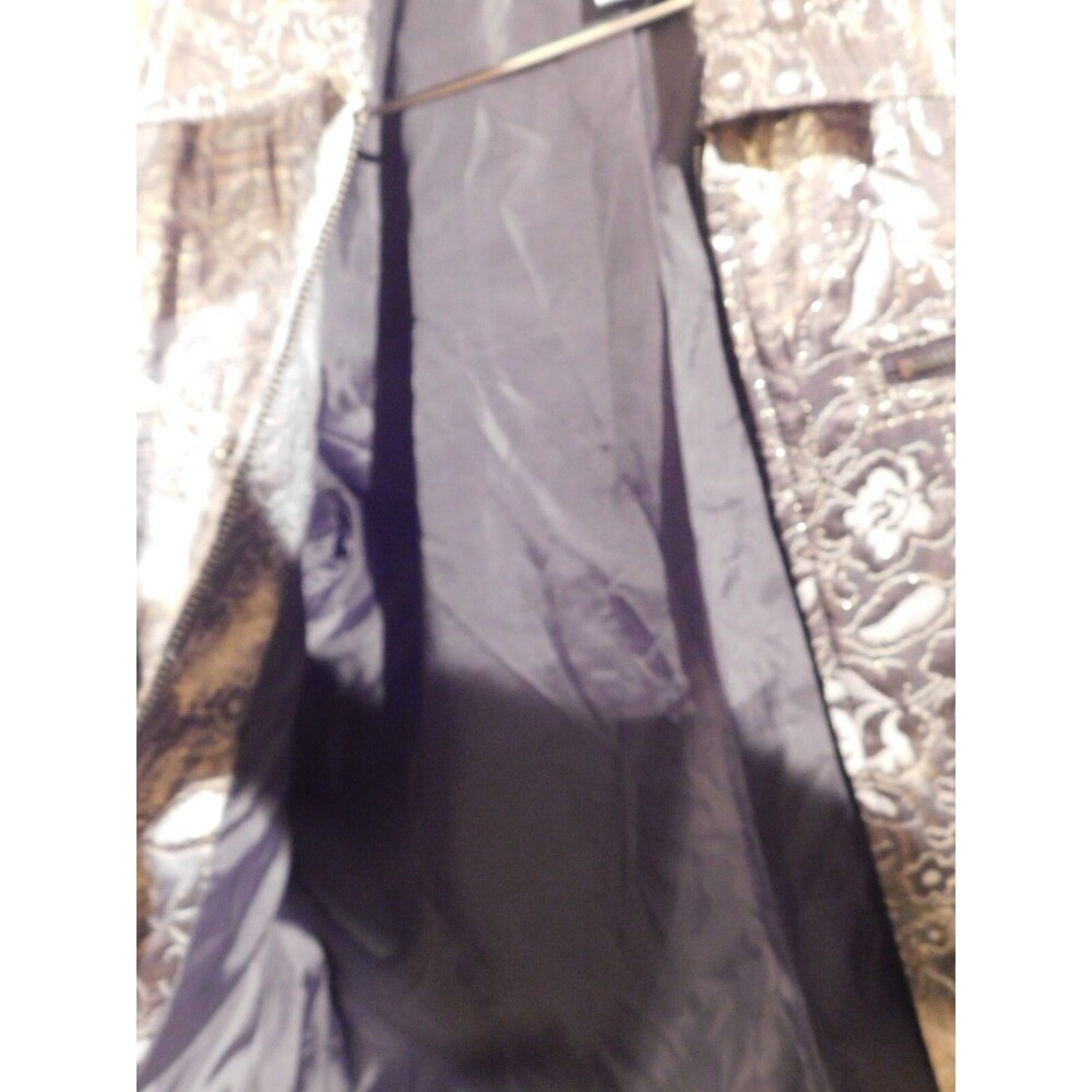 Chico Size 2 Dark Gray / Gold / Silver Multi Color Blazer / Jacket RN79984 - Picture 7 of 7